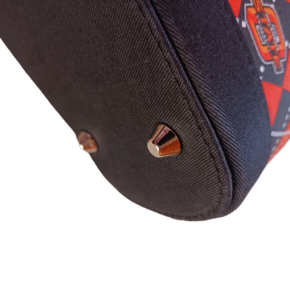 Oklahoma State University Cowboys Womens Tote Purse Bag Orange/Black NCAA - Picture 4 of 7